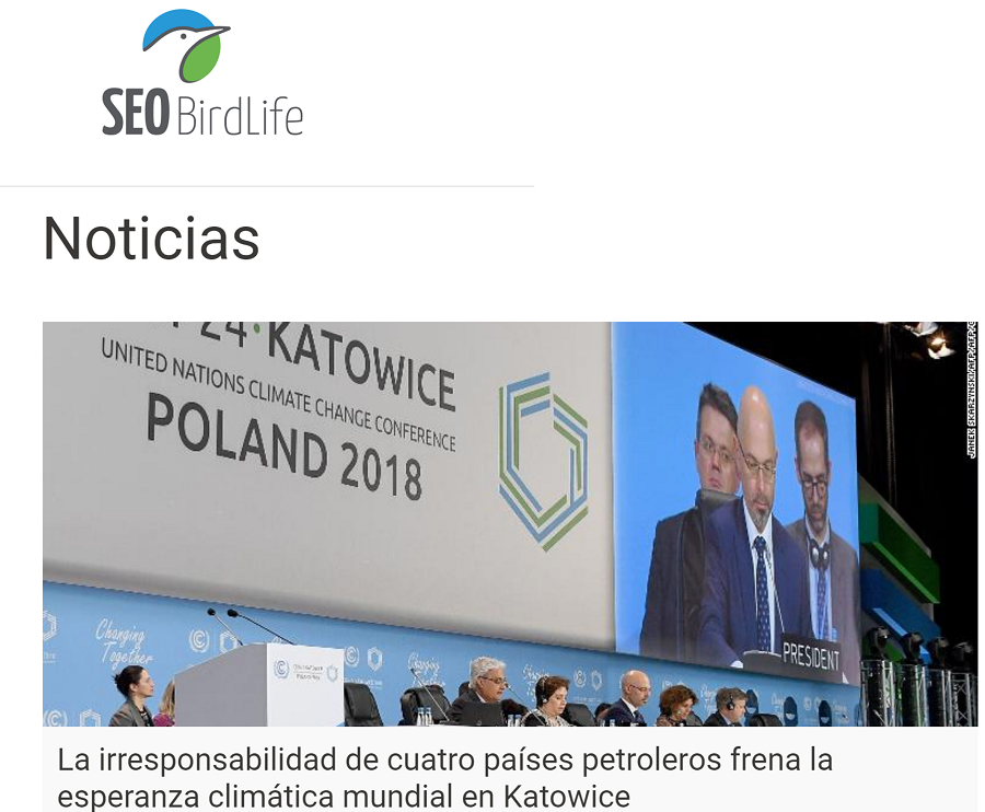SEO Bird Life COP24