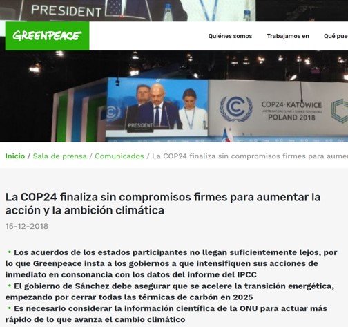 greenpeace cop24