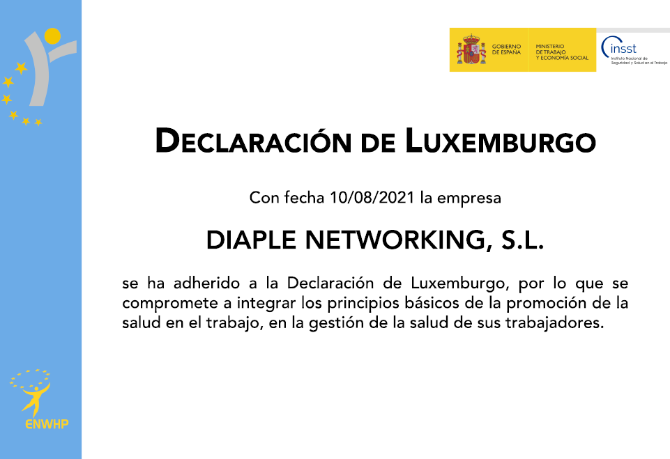 Diaple se adhiere a la Declaración de Luxemburgo