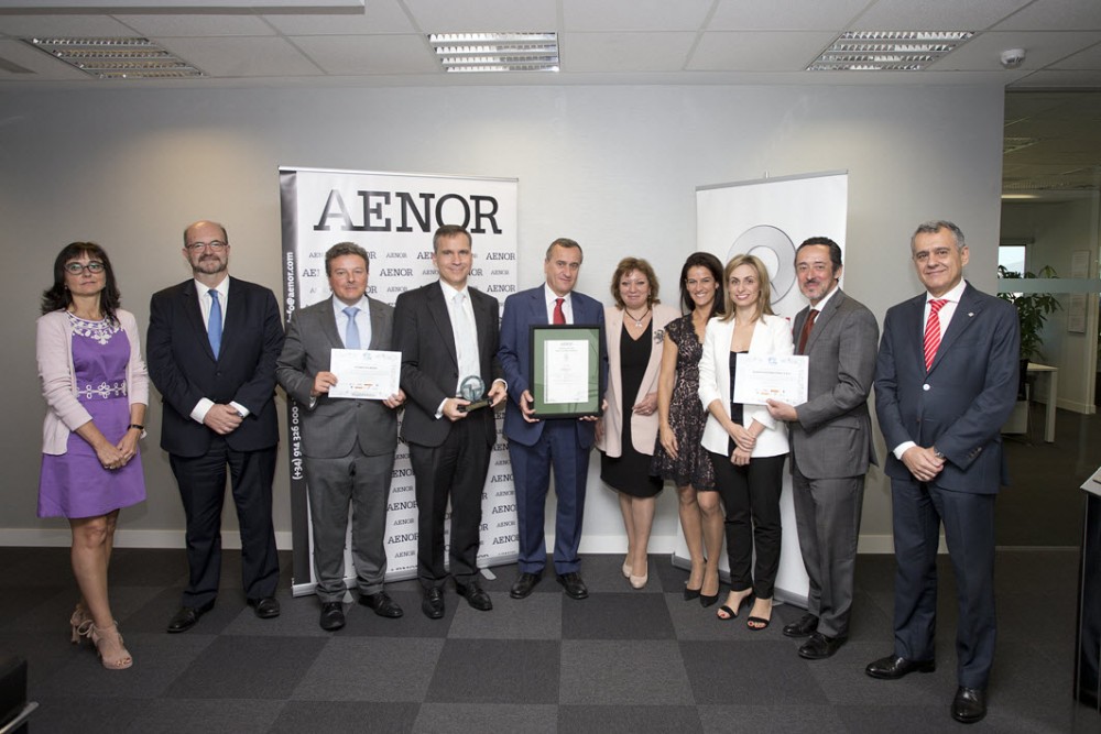 Schindler recibe el reconocimiento de AENOR en su 